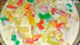 Creamy Fruit Salad  Filipino Style Fruit Salad [upl. by Ardnohsed]