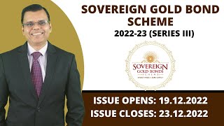 Sovereign Gold Bond Scheme 202223 Series III [upl. by Roche677]