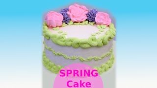 Buttercream Cake Decorating Ideas for Spring shorts [upl. by Pudens175]