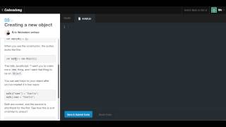 Arrays and Objects in JS  Intro to Objects  Codecademy [upl. by Anselmi]