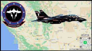 Military Aviation Audio Over Central California  February 21 2024 [upl. by Akimyt276]