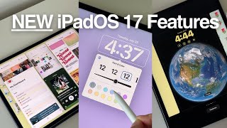 BEST iPadOS17 Features 🔥 lock screen widgets stickers amp more [upl. by Kletter]