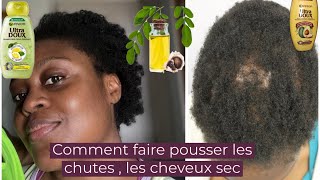 Comment faire pousser les chutes et cheveux sec  porosité [upl. by Atnoed817]