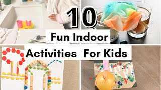 8  INDOOR Play amp DIY Activities for 3 4 5 amp 6 Years Old Kids almost ZERO COST [upl. by Gravante]