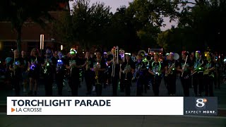 La Crosse Oktoberfest lights up the North side with the annual Torchlight parade [upl. by Rainie356]