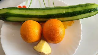 Benefits of Orange Ginger amp Cucumber juice [upl. by Ahtela]