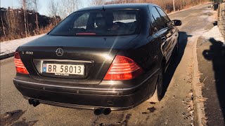 Straight pipe S400 CDI start up and revs [upl. by Leahcir]