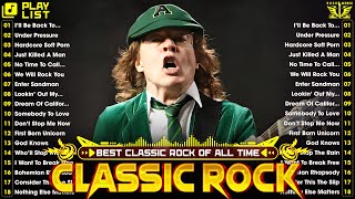 Classic Rock 70s 80s 90s Full Album ️🔥 Metallica Aerosmith ACDC Nirvana Bon Jovi Queen [upl. by Tera312]