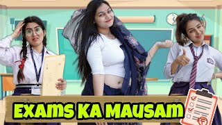 EXAMS Ka Mausam😬  Final Exams😱 Latest Comedy Video  JagritiVishali [upl. by Ojadnama658]