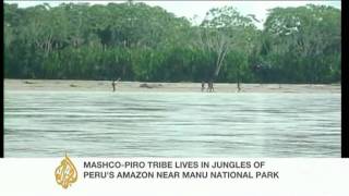 Pictures released of uncontacted Peru tribe [upl. by Noffihc]