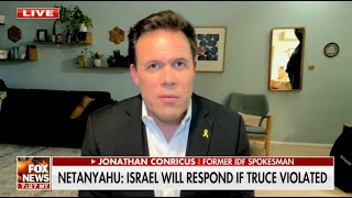 Jonathan Conricus on the ceasefire in effect between Israel and Hezbollah in Lebanon — Fox News [upl. by Eeluj]