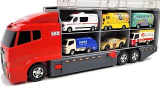 13 Types Tomica Cars ☆ Tomica opened and stored in the big Okatazuke convoy [upl. by Darya]