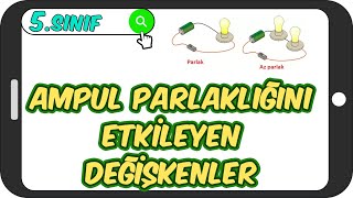 Ampul Parlaklığını Etkileyen Değişkenler 📗 5Sınıf Fen 2023 [upl. by Ardnosac]