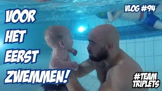 DUS BABYS KUNNEN ONDER WATER  ☆ DRIELING FAMILIE VLOG 94 [upl. by Channa]