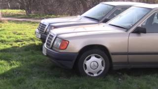 Mercedes W124 Duell 300D gegen 300E 4matic [upl. by Jerrome631]