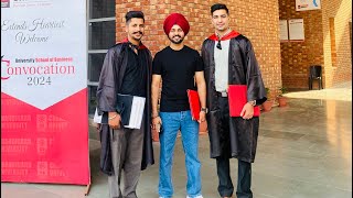 Chandigarh university My convocation Day 2024vlog convocation 2021 penduvloggerguri [upl. by Dranyer]