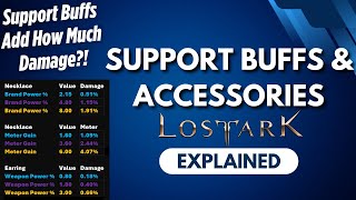 Lost Ark Explained Support Buffs and Accessories [upl. by Siramaj]