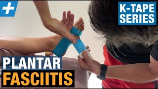 How to Use Kinesiology Tape for Plantar Fasciitis Heel Pain [upl. by Leiad]