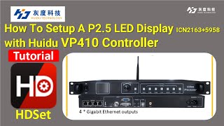 How To Setup Huidu VP410 Controller For A P25 LED Display [upl. by Bellda517]