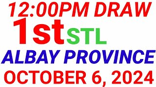 STL  ALBAY PROVINCE October 6 2024 1ST DRAW RESULT [upl. by Ilaw53]