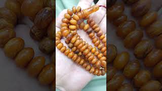 Vintage Natural Baltic Amber Beads 99 Beads 44g Antique 150 Years Old amber rosary rosarybeads [upl. by Helsa]