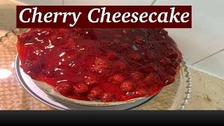 NoBake Cherry Cheesecake  Cherry Cheesecake Recipe  No Bake CheeseCake Recipe  Dessert [upl. by Melodee]