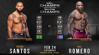 Thiago SANTOS vs Yoel ROMERO Full FIGHT CHAMPS [upl. by Eillah696]