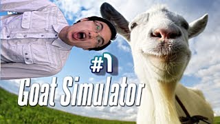 Goat Simulator Funny Moments  Shrek Goat Fighting Angel Goat [upl. by Eppilihp]