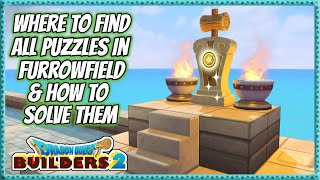 Dragon Quest Builders 2  Where To Find All The Puzzles In Furrowfield amp How To Solve Them [upl. by Albie]