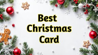 Christmas greeting card making easy white paper  what to make out of paper for Christmas 🎄 [upl. by Siloam]