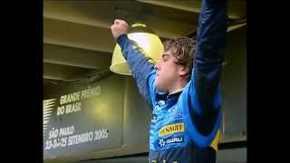 Alonso celebrates F1 2005 title [upl. by Yrekaz284]