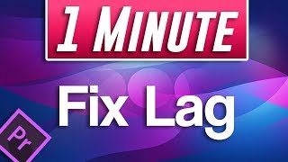 Premiere Pro CC  How to Fix Video Playback Lag While Editing Timeline [upl. by Yelhak]