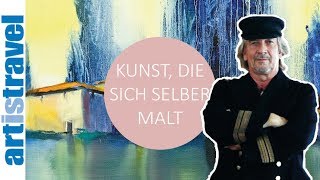 Gerd Ruhland zeigt Kunst die sich selber malt [upl. by Ainoz]