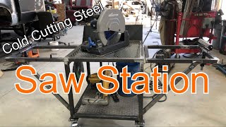 Chop Saw Station with Pivoting Saw Mount  ALLISON CUSTOMS [upl. by Moclam]