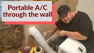 Vent your FloorPortable ac through the Wall [upl. by Boeke949]