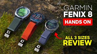 Garmin Fenix 8 Hands on Review Better Than Apple amp Galaxy Watch Ultra [upl. by Hamas]