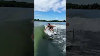 Wakesurfing a table in our Pro Comp Vest 🏄🏻‍♂️ [upl. by Hittel898]