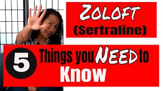 Five things you need to know if you are taking Sertraline Zoloft [upl. by Jordison]