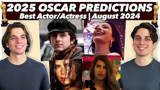 2025 Oscar Predictions  Lead Actors  August 2024 [upl. by Erimahs8]