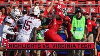 Virginia Tech at Rutgers  Highlights  Big Ten Football  Sept 16 2023 [upl. by Eimrots]