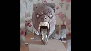 Slideshow sculpting an American Werewolf in London wall hanger [upl. by Las]