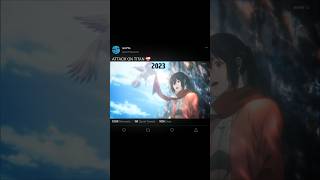 ATTACK ON TITAN ❤️‍🩹animeedit edit quality attackontitanedit eren mikasa [upl. by Esirehc583]