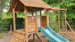 Dunster House Maxi Fort Climbing Frame Tour and review [upl. by Nenad]