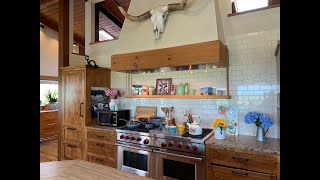 Inside PIONEER WOMAN LODGE  Drummond Ranch  Kitchen amp Living Room  Tour FOOD NETWORK Cooking Show [upl. by Katha676]