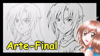 Como Desenhar Mangá Arte Final [upl. by Nlyak622]