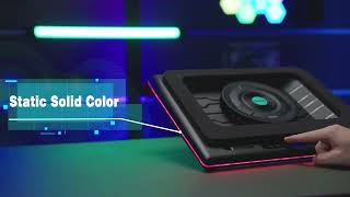 wooh 😱 llano RGB Laptop Cooling Pad 🥺 i want it usa rgb laptopcoolingpad usatech amazonfinds [upl. by Elocaj]