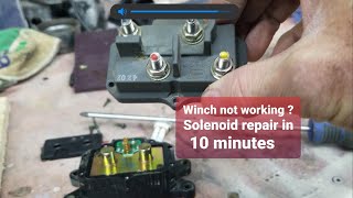 ATV winch not working Repair your solenoid in just 10 minutes  dont throw away your solenoid [upl. by Maller]