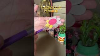 Cute flower Agrbatti holder🌼 diy clayart handmade reelitfeelit creative newl diyhomedecor [upl. by Marasco]