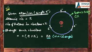 ATOMIC STRUCTURE  Lecture 16 Part 2  BOHRS ATOMIC MODEL [upl. by Robinett]