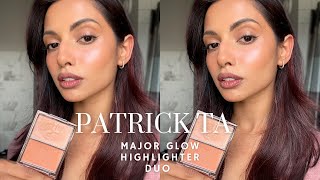 NEW PATRICK TA HIGHLIGHTER DUO  Demo  Review  Brown Skin [upl. by Llennyl]